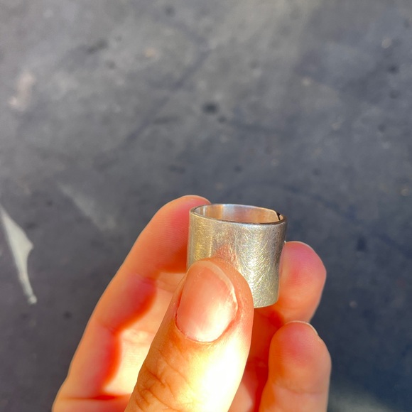 2/$40 🌟 VTG Heavy Sterling Silver Zigzag Ring - Picture 6 of 11